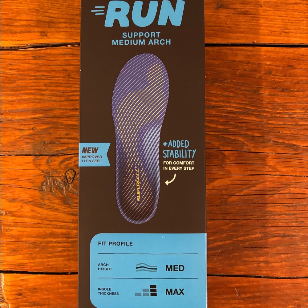 Superfeet medium arch Running Insoles